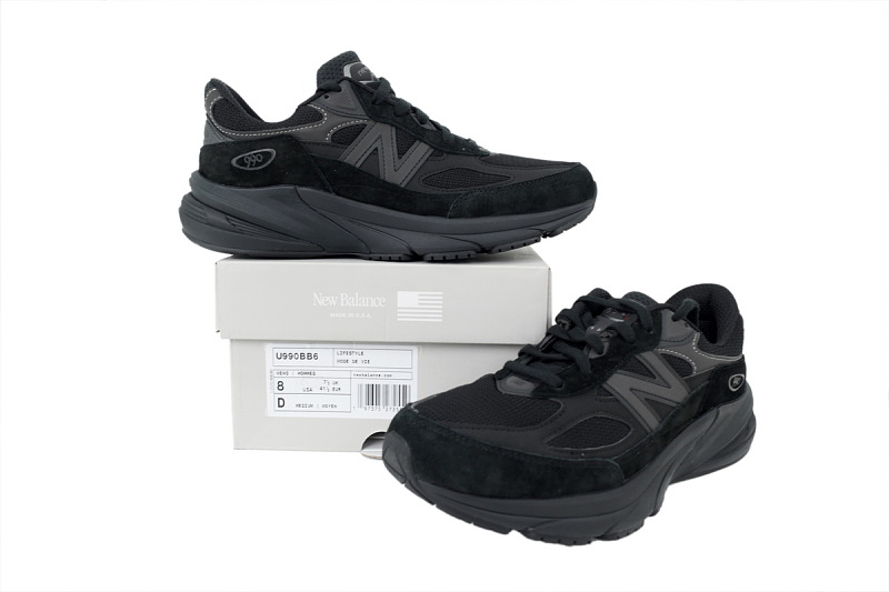 【CA3CE】黑色BB6 新百伦NB 舒适百搭低帮跑步鞋 U990BB6 New Balance 990v6 Made in USA 'Triple Black'