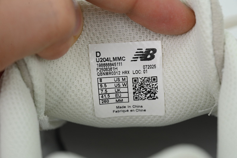 【BA1CE】白色LMMC 新百伦U204系列跑鞋 U204LMMC New Balance 204L 'Timberwolf Linen'