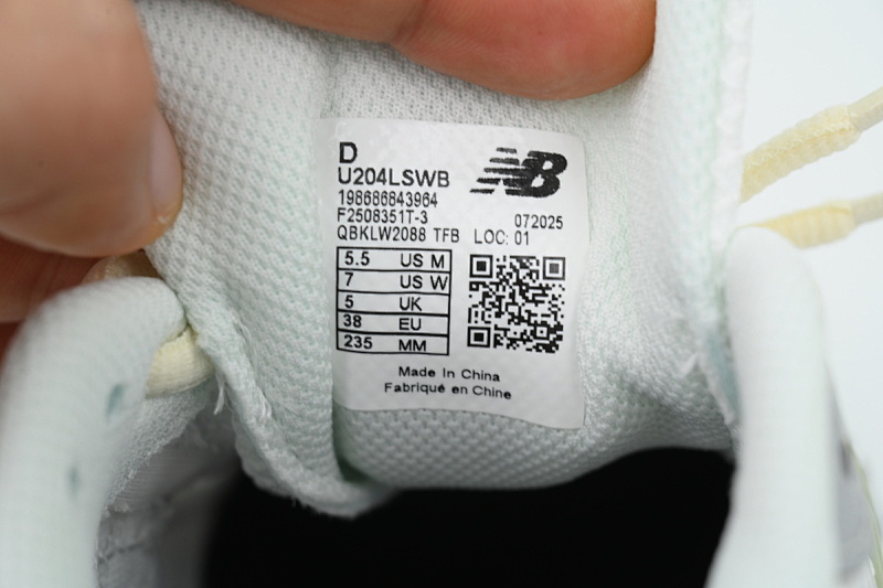 【BA1CE】银白LSWB 新百伦U204系列跑鞋 U204LSWB 204L 'Silver Metallic Sage Green'