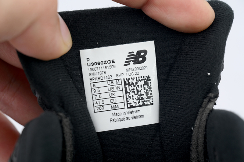 【AD1DB】黑磨砂色-68 新百伦9060复古运动休闲 U9060ZGE 9060 'Black Cat'