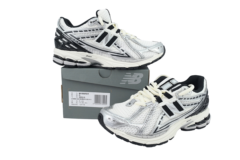 【BA7CE】黑白RER 1906R系列复古时尚  M1906RER  1906R 'Silver Metallic Black'