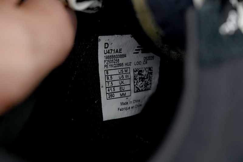 【AA3CE】黑白AE 新百伦471系列跑鞋 U471AE New Balance 471 Black And White