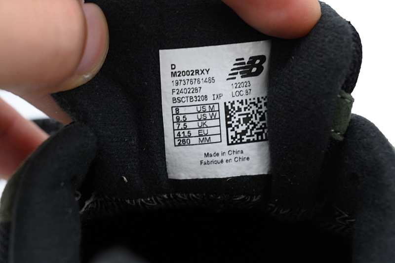 【BA7CE】军绿黑RXY 新百伦NB复古休闲跑步鞋 M2002RXY JJJJound x 2002R GORE-TEX 'Pine'
