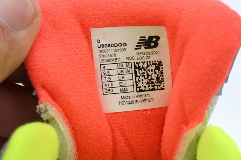 【AD1DB】灰荧光绿-16 新百伦9060复古运动休闲 U9060DGG New Balance DTLR x 9060 'Glow'