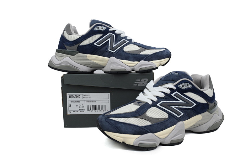 【AD1DB】蓝白-12 新百伦9060复古运动休闲 U9060IND New Balance 9060 'Natural Indigo'