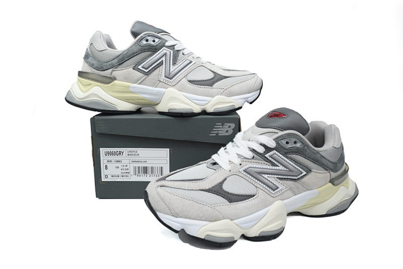【AD1DB】浅灰-1 新百伦9060复古运动休闲鞋 U9060GRY New Balance 9060 Sea Rice Grey 1
