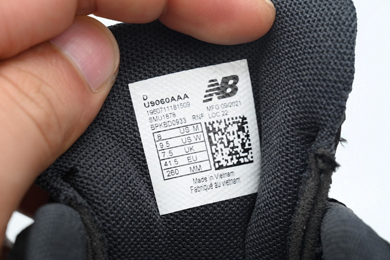 【AD1DB】黑白-6 新百伦9060复古运动休闲 U9060AAA New Balance 9060 Black and White 1