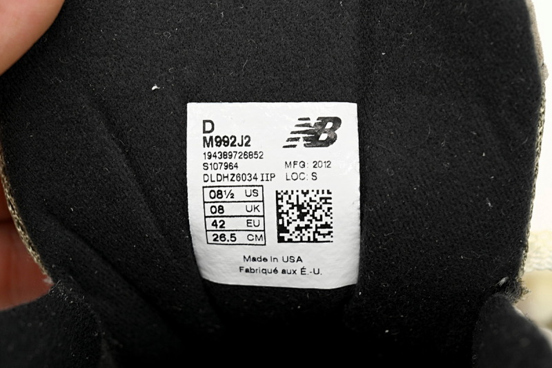 【BH1CE】联名灰色J2 新百伦NB992系列联名款跑步鞋 M992J2 JJJJound x New Balance 992 'Grey'