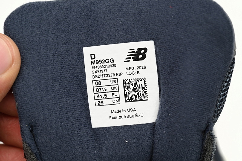 【BH1CE】白黑灰GG 新百伦NB992系列跑步鞋 M992GG New Balance 992 White, black, and gray