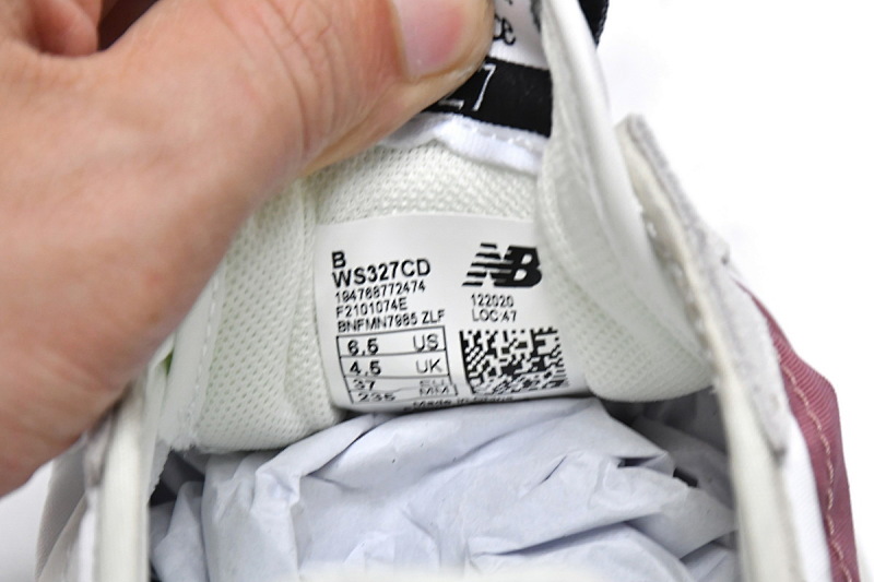 【AA3CE】灰红CD 新百伦327系列跑鞋 WS327CD New Balance 327 Rose Pink