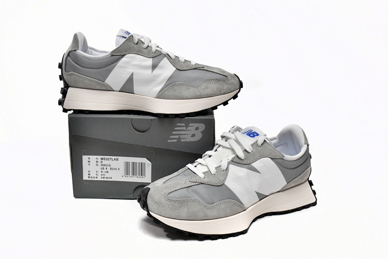 【AA3CE】元祖灰LAB 新百伦327系列跑鞋 MS327LAB New Balance 327 White Grey