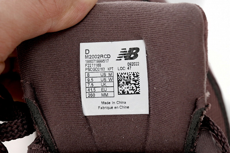 【BA7CE】 黑棕色RCD 新百伦NB复古休闲跑步鞋 M2002RCD New Balance 2002R Sea Black Brown