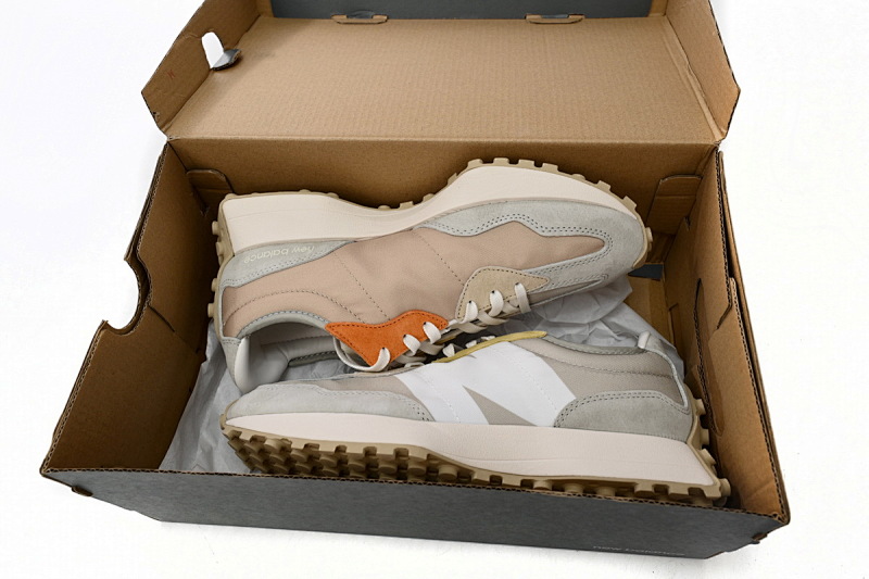 【AA3CE】米黄MS 新百伦327系列跑鞋 WS327MS New Balance 327 Cream Coloured