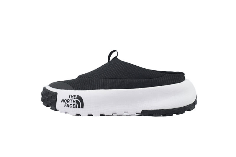 【BA5LS】黑白半拖-1  北面休闲鞋半拖 NF0A8A9BKY4  北面THE NORTH FACE NEVER STOP Black And White