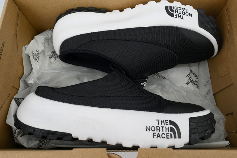 【BA5LS】黑白半拖-1  北面休闲鞋半拖 NF0A8A9BKY4  北面THE NORTH FACE NEVER STOP Black And White