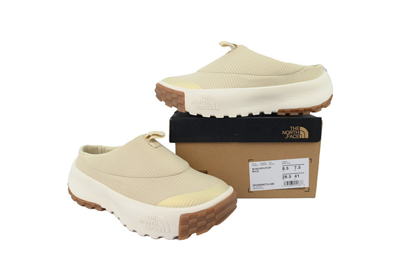 【BA5LS】棕色半拖-4 北面休闲鞋半拖 NF0A8A92-TIU 北面THE NORTH FACE NEVER STOP Brown