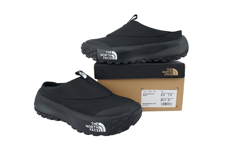 【BA5LS】黑色半拖-2 北面休闲鞋半拖 NF0A8A92KX7 北面THE NORTH FACE NEVER STOP Black