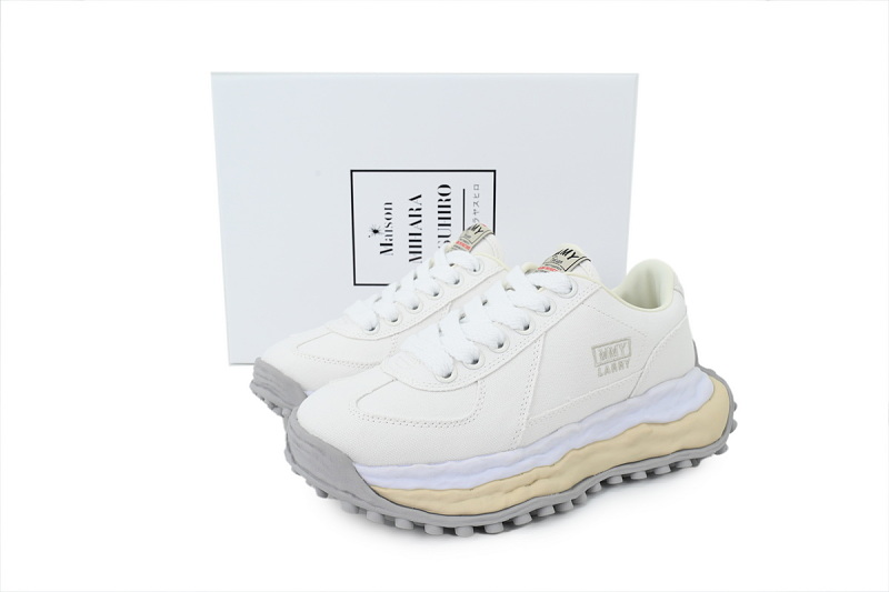 【BA9LC】302白色 三原康裕低帮时尚板 NO.302 MIHARA YASUHIRO White