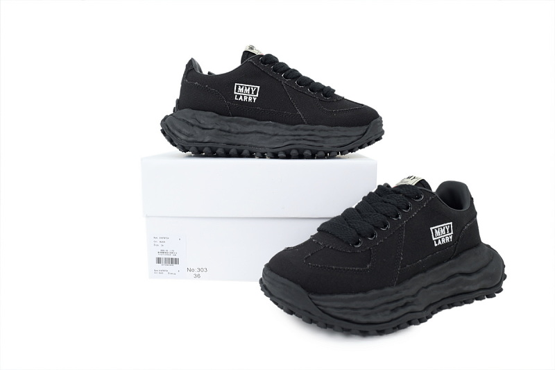 【BA9LC】303全黑 三原康裕低帮时尚板 NO.303 MIHARA YASUHIRO All Black