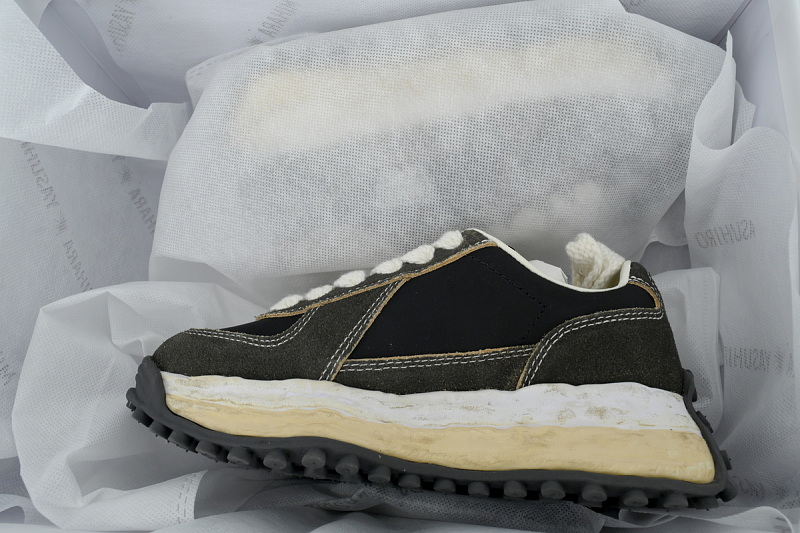 【BA9LC】305黑色  三原康裕低帮时尚板 NO.305 MIHARA YASUHIRO Black
