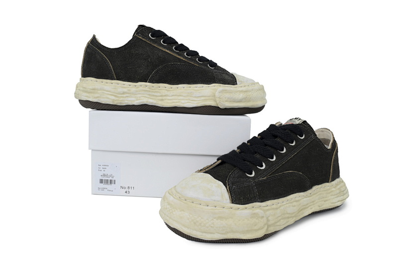 【BA9LC】811黑色 三原康裕低帮时尚板 NO.811 MIHARA YASUHIRO Black