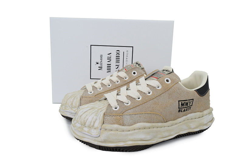 【BA9LC】604卡其色 三原康裕低帮时尚板 NO.604 MIHARA YASUHIRO Khaki