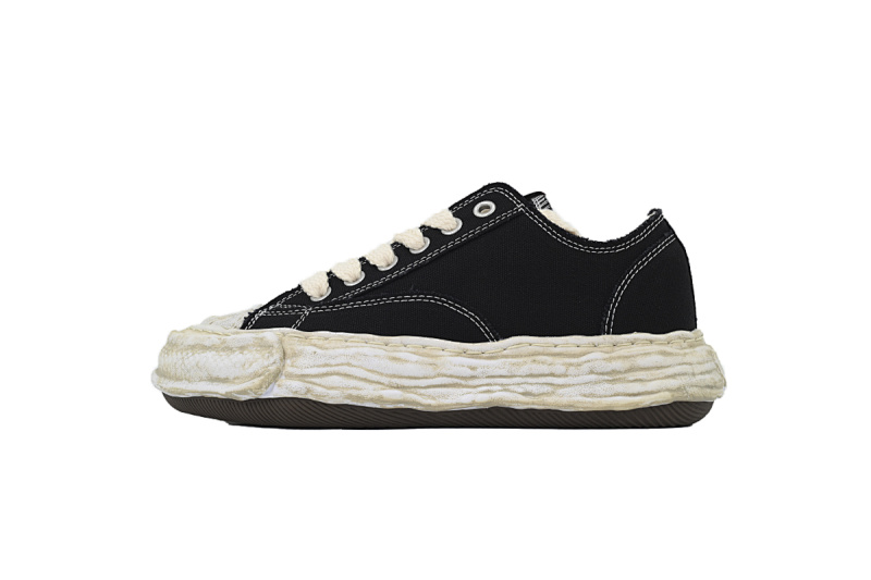 【BA9LC】809做旧黑 三原康裕低帮时尚板 NO.809 MIHARA YASUHIRO Make Old Black