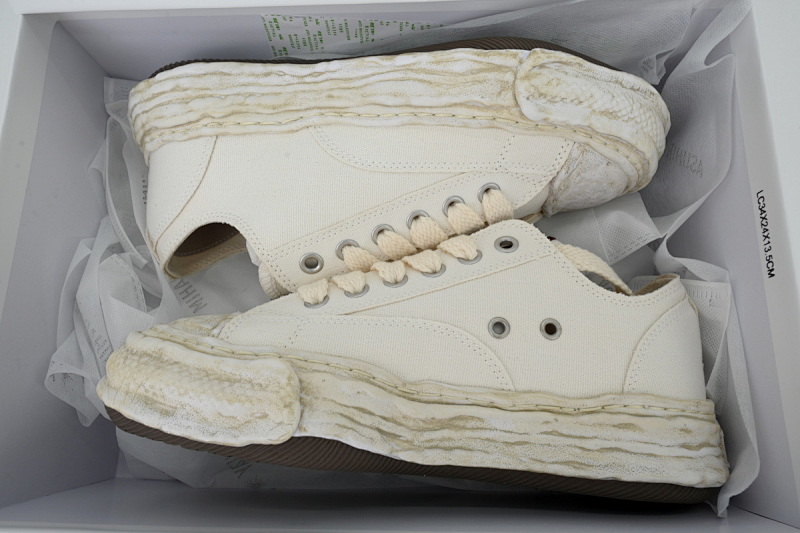 【BA9LC】810帆布米白 三原康裕低帮时尚板 NO.810  MIHARA YASUHIRO Canvas Rice White