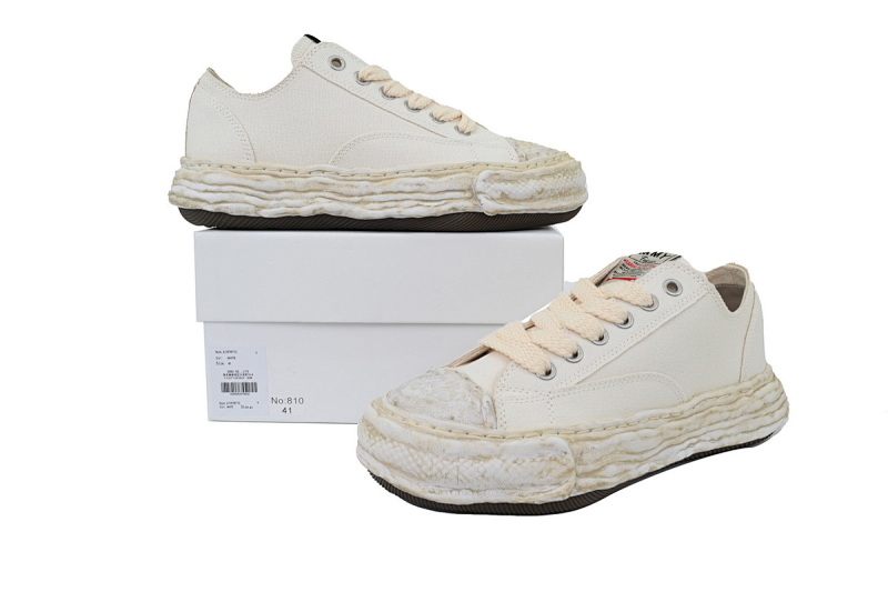 【BA9LC】810帆布米白 三原康裕低帮时尚板 NO.810  MIHARA YASUHIRO Canvas Rice White