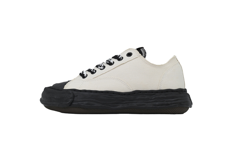 【BA9LC】808帆布白黑 三原康裕低帮时尚板 NO.808 MIHARA YASUHIRO Canvas White Black