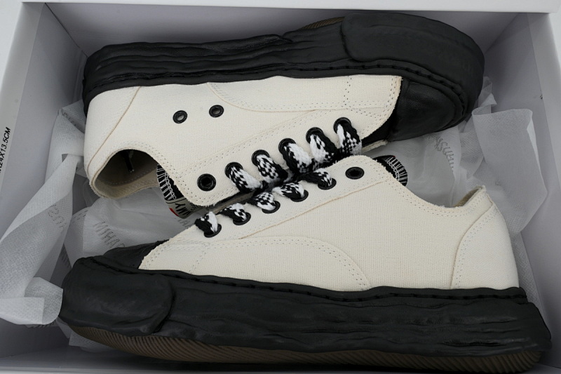 【BA9LC】808帆布白黑 三原康裕低帮时尚板 NO.808 MIHARA YASUHIRO Canvas White Black