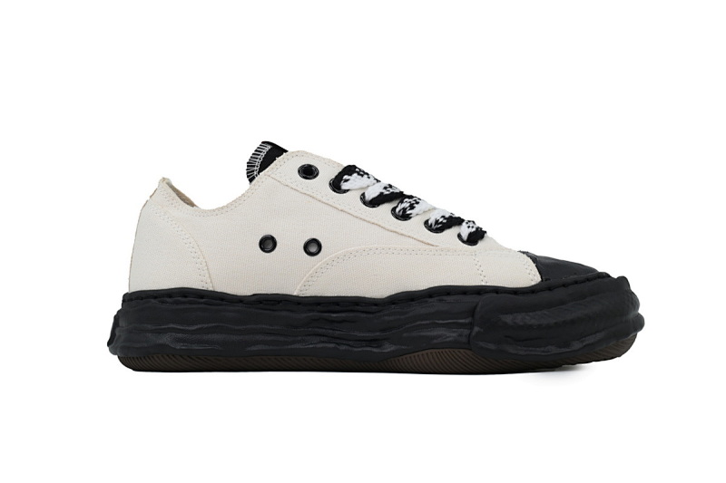 【BA9LC】808帆布白黑 三原康裕低帮时尚板 NO.808 MIHARA YASUHIRO Canvas White Black