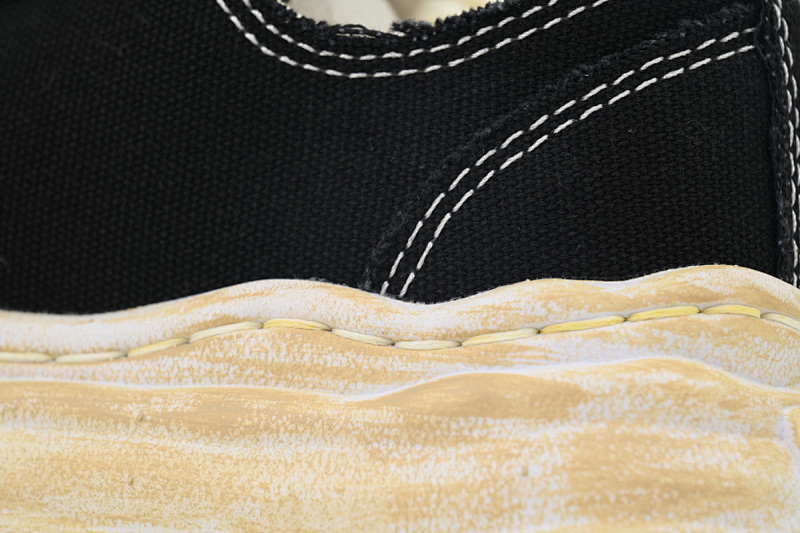 【BA9LC】735复古黑白 三原康裕低帮时尚板鞋 NO.735  MIHARA YASUHIRO Retro Black And White