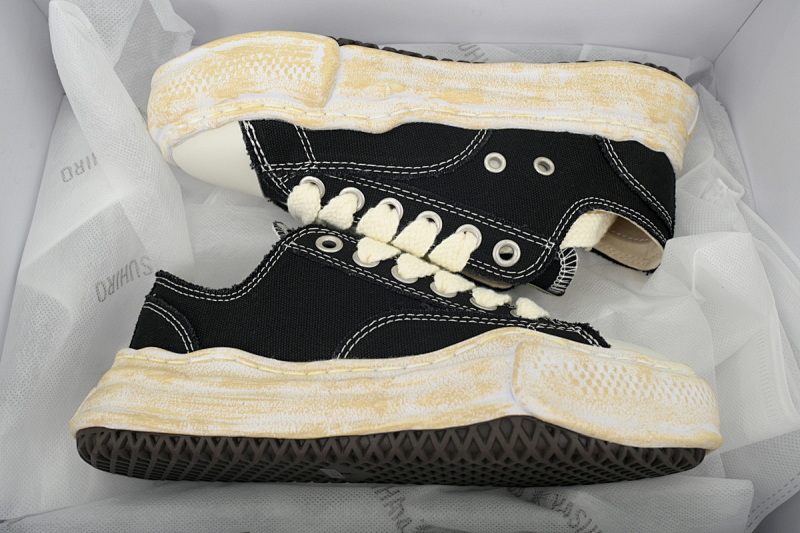 【BA9LC】735复古黑白 三原康裕低帮时尚板鞋 NO.735  MIHARA YASUHIRO Retro Black And White