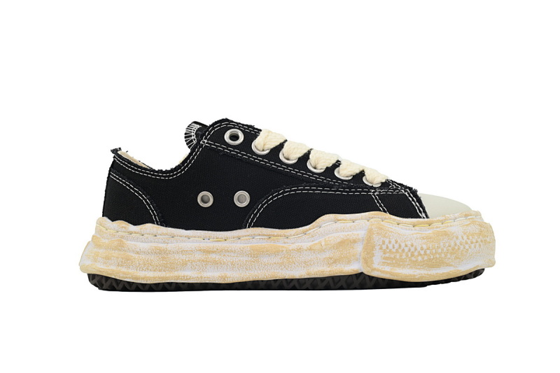 【BA9LC】735复古黑白 三原康裕低帮时尚板鞋 NO.735  MIHARA YASUHIRO Retro Black And White