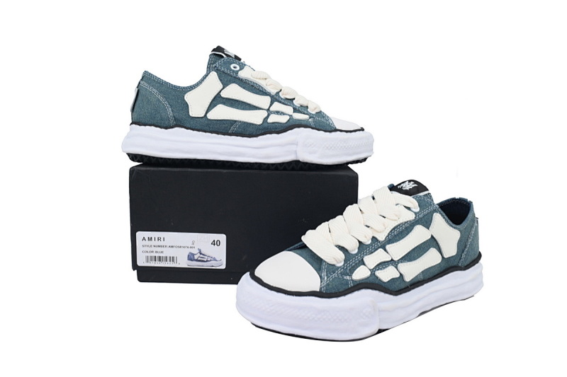 yupoo_411194_6b48d0d8.jpg 【DA5AP】骨头联名蓝 三原康裕低帮时尚帆布板鞋 MIHARA YASUHIRO White Blue
