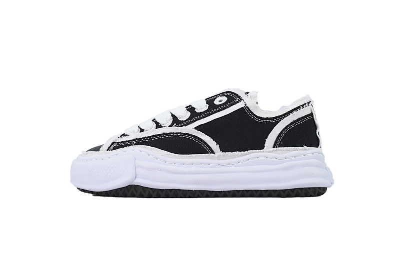 【BA9LC】732黑白布 三原康裕低帮时尚板鞋  NO.732 MIHARA YASUHIRO Black And White Cloth