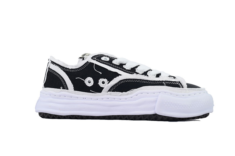 【BA9LC】732黑白布 三原康裕低帮时尚板鞋  NO.732 MIHARA YASUHIRO Black And White Cloth