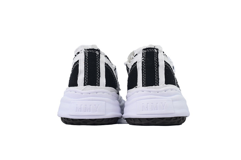 【BA9LC】732黑白布 三原康裕低帮时尚板鞋  NO.732 MIHARA YASUHIRO Black And White Cloth