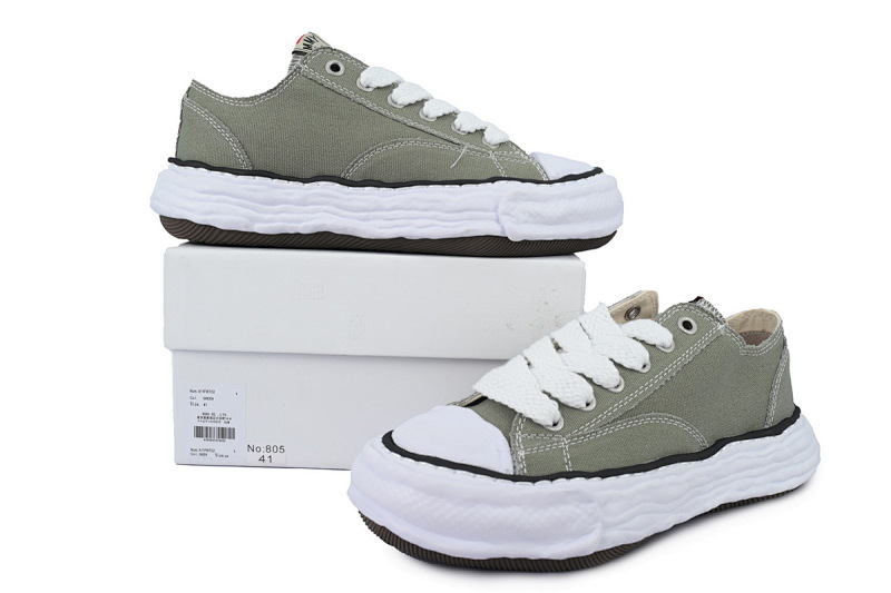 【BA9LC】805溶解白棕 三原康裕低帮时尚板鞋 NO.805 MIHARA YASUHIRO White Brown