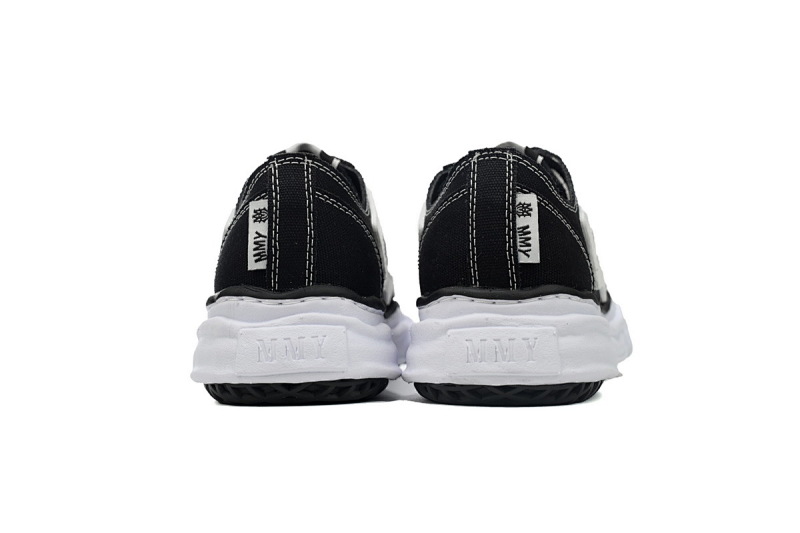 【DA5AP】骨头联名黑 三原康裕低帮时尚帆布板鞋 AMFOSR1076-001 Maison Mihara Yasuhiro x AMIRI Skel-Top Low Black