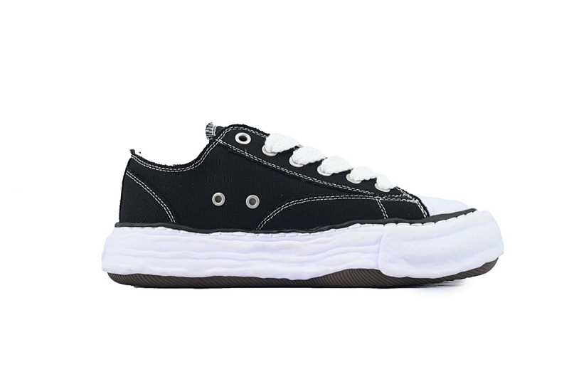 【BA9LC】801溶解黑白 三原康裕低帮时尚板鞋 NO.801 MIHARA YASUHIRO OG Sole Black White