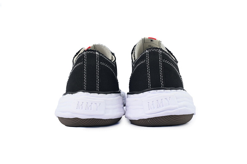 【BA9LC】801溶解黑白 三原康裕低帮时尚板鞋 NO.801 MIHARA YASUHIRO OG Sole Black White
