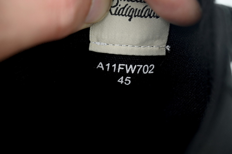 【BA9LC】803溶解全黑 三原康裕低帮时尚板鞋 NO.803 MIHARA YASUHIRO OG Sole Black