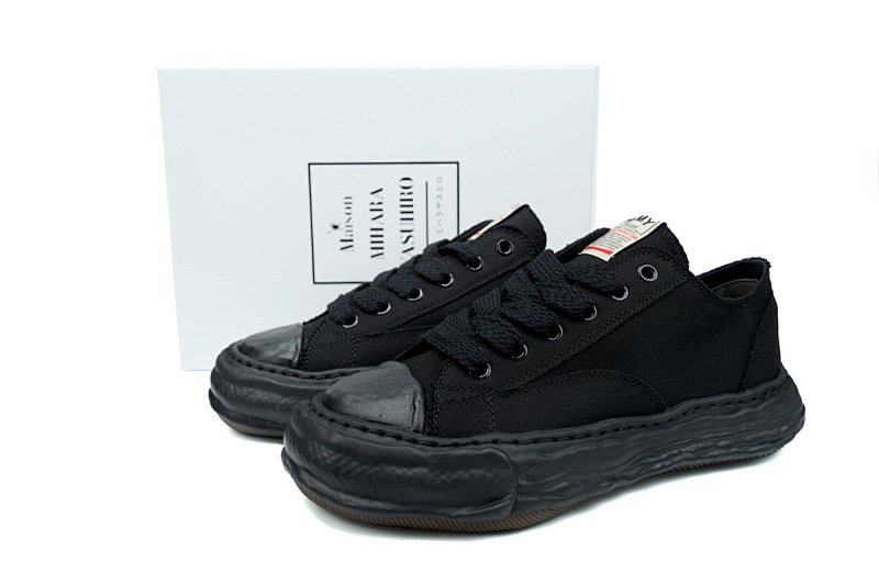 【BA9LC】803溶解全黑 三原康裕低帮时尚板鞋 NO.803 MIHARA YASUHIRO OG Sole Black