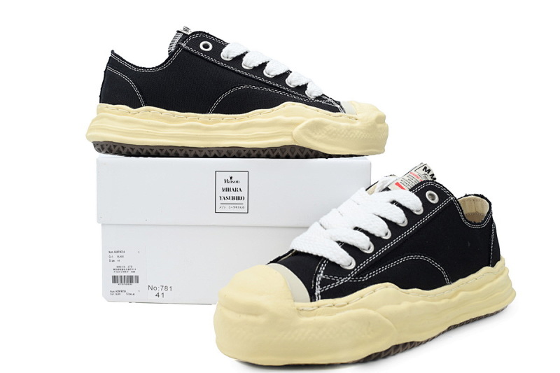 【BA9LC】783开口米黑 三原康裕低帮时尚板鞋 NO.783 MIHARA YASUHIRO Beige Black