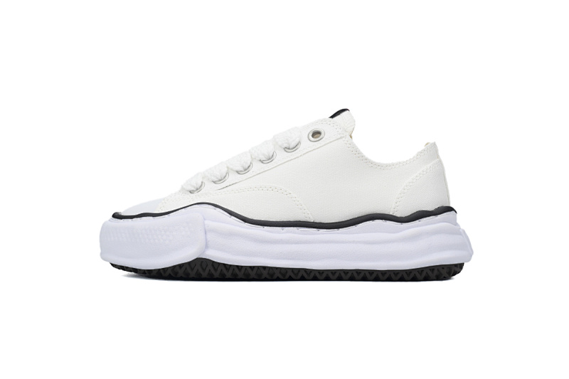 【BA9LC】723白黑线 三原康裕低帮时尚板鞋 NO.723 MIHARA YASUHIRO White  White and Black Lines