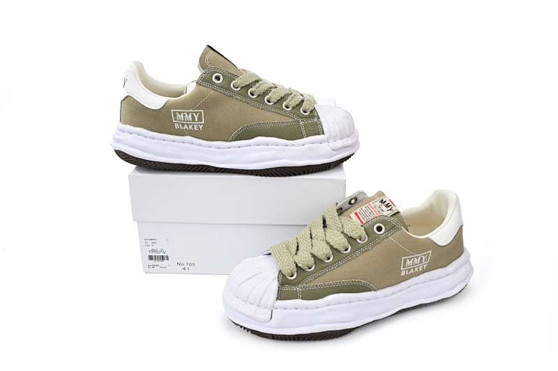 【BA9LC】765白绿 三原康裕低帮时尚板鞋 NO.765 MIHARA YASUHIRO White And White Green