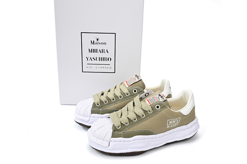 【BA9LC】765白绿 三原康裕低帮时尚板鞋 NO.765 MIHARA YASUHIRO White And White Green