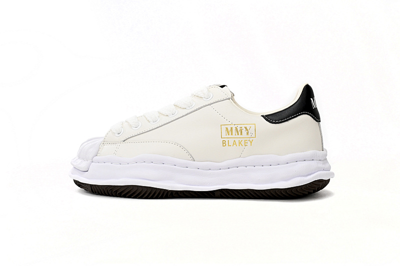 【BA9LC】702白黑金 三原康裕低帮时尚板鞋 NO.702 MIHARA YASUHIRO White And White Black Gold